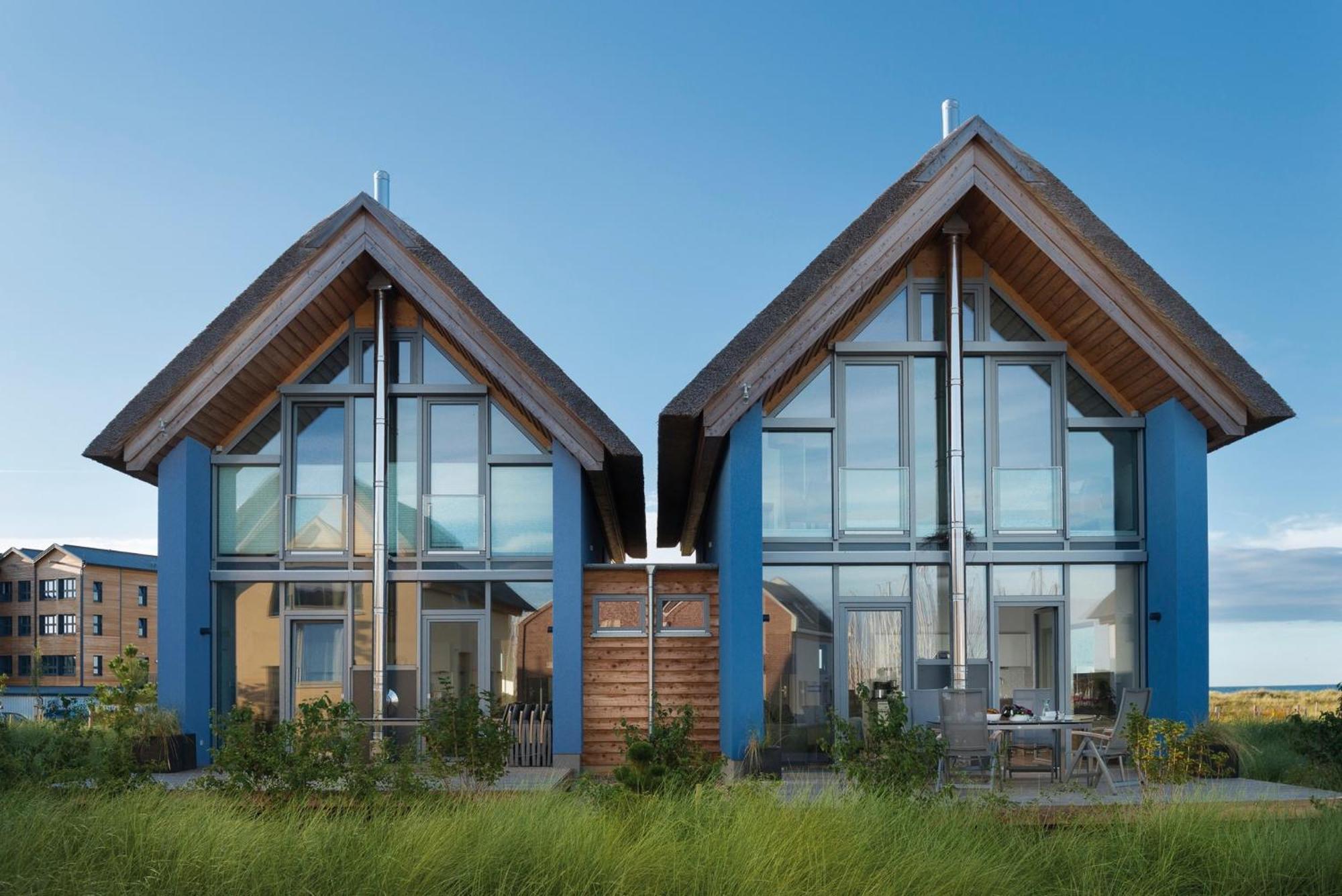 Ostsee - Reetdachhaus Nr 36 "Warder" Im Strand Resort Хайлигенхафен Экстерьер фото